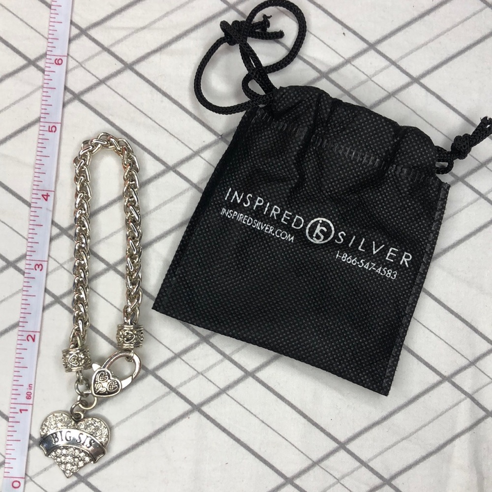 Inspired silver big sister bracelet